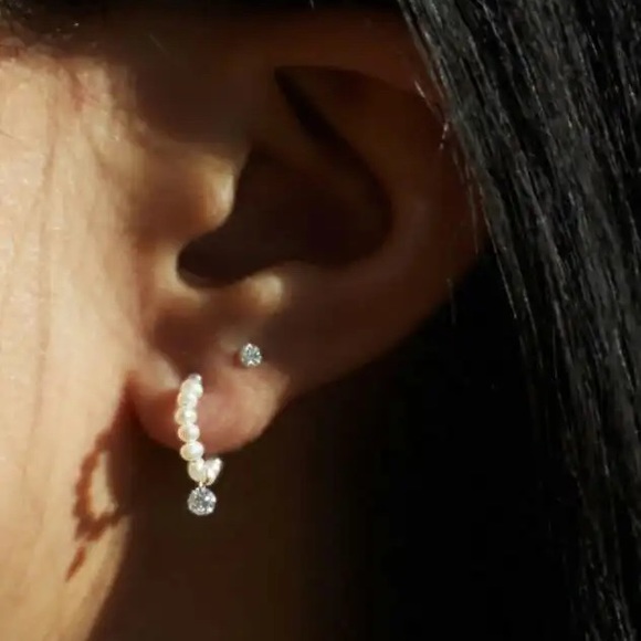 Catbird Jewelry - RARE Catbird Supreme Baby Pearl and Diamond Earrings